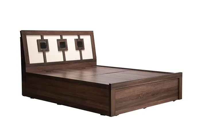 VIVDeal Off White & Dark Queen Bed